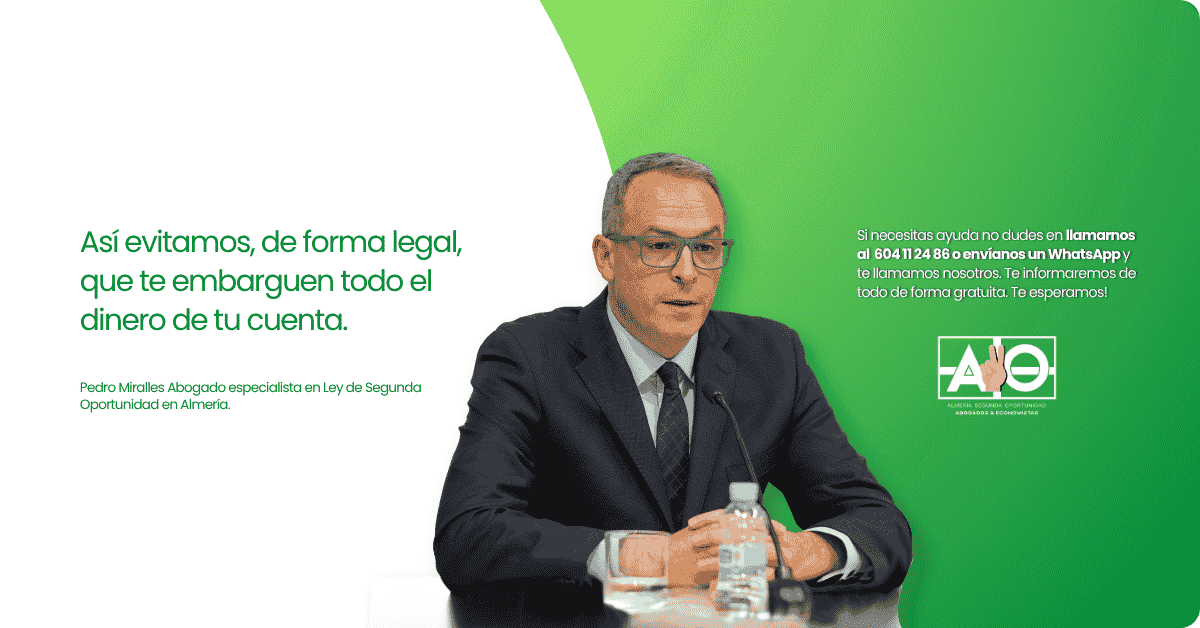 te pueden embargar todo el dinero de la cuenta Almería